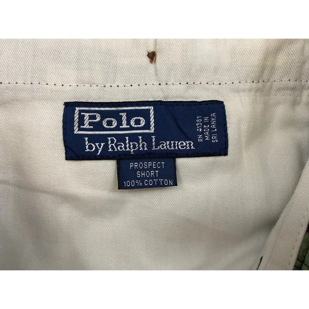 Vintage Polo Ralph Lauren Mens 38 Prospect Patchwork Madras Shorts Multi Plaid